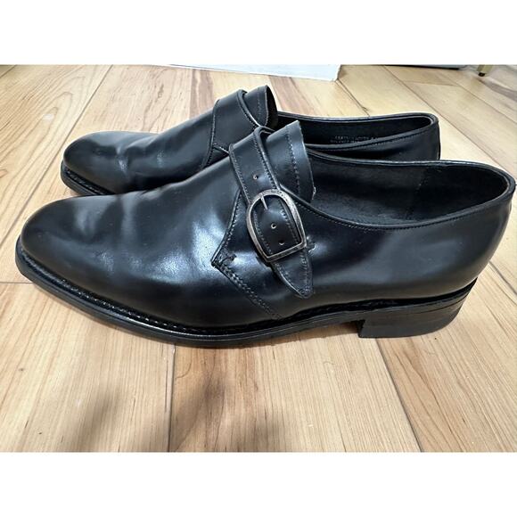 Stuart McGuire Monk Strap Loafers Mens 13 Black Ortho Vent - Picture 3 of 12